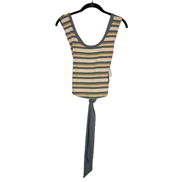Free People Workshop Tie Back Tank Top L - Picture 2 of 8
